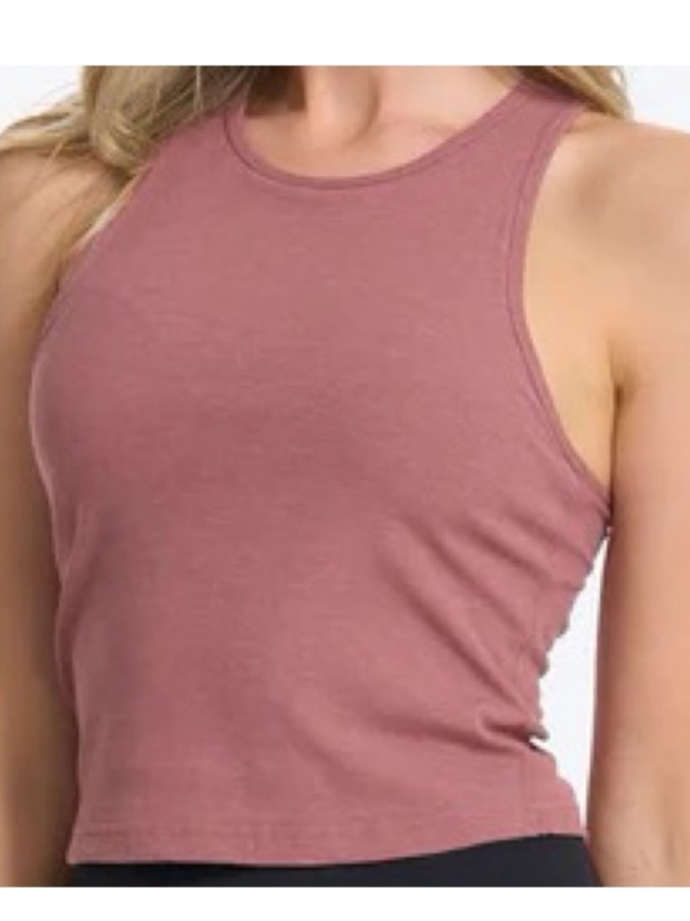 Vuori Mauve Plyo Crop Tank